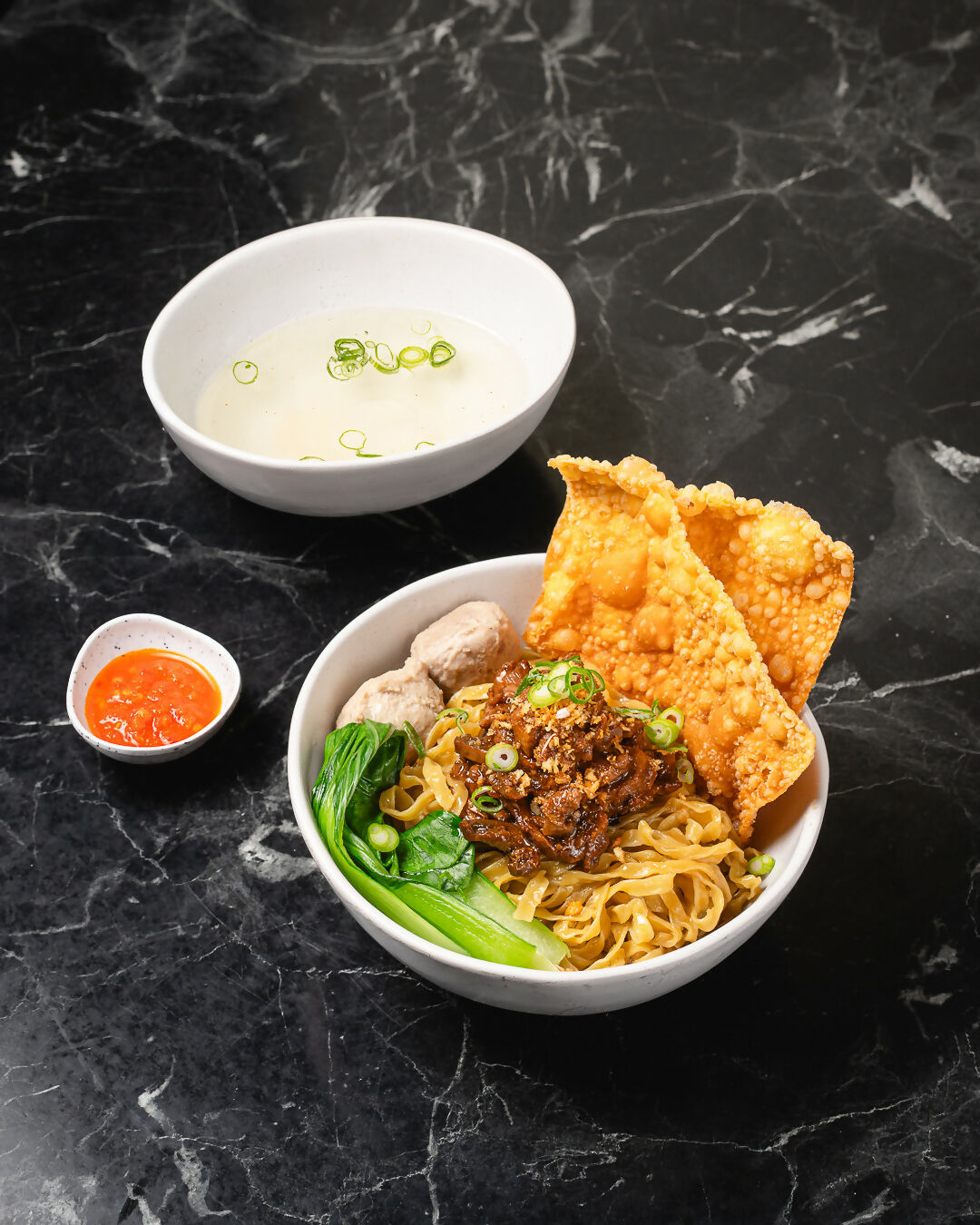 Mie Ayam Jamur Ulam Rasa
