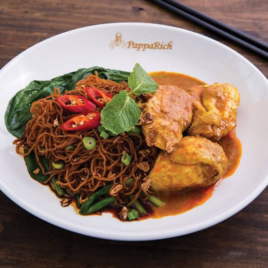 N15 Dry Egg Noodles with Curry Chicken