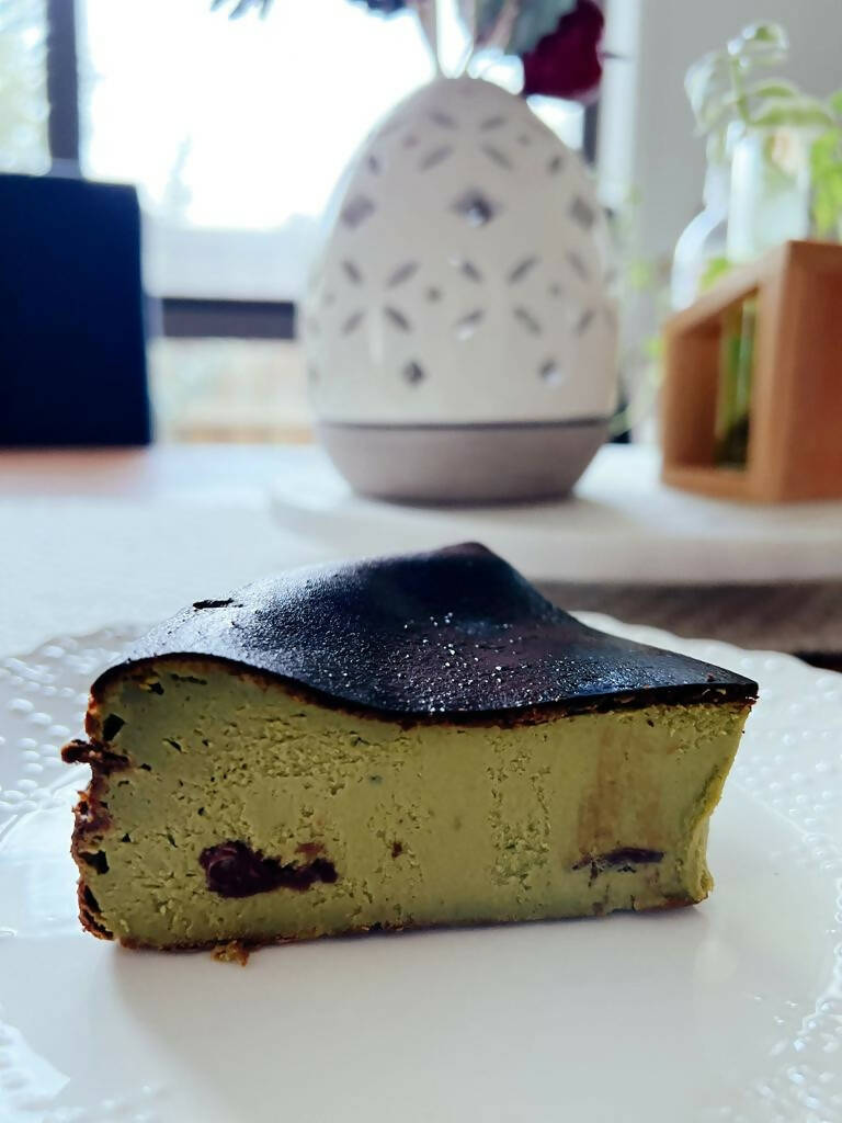 Matcha Yuzu Basque Burnt Cheesecake