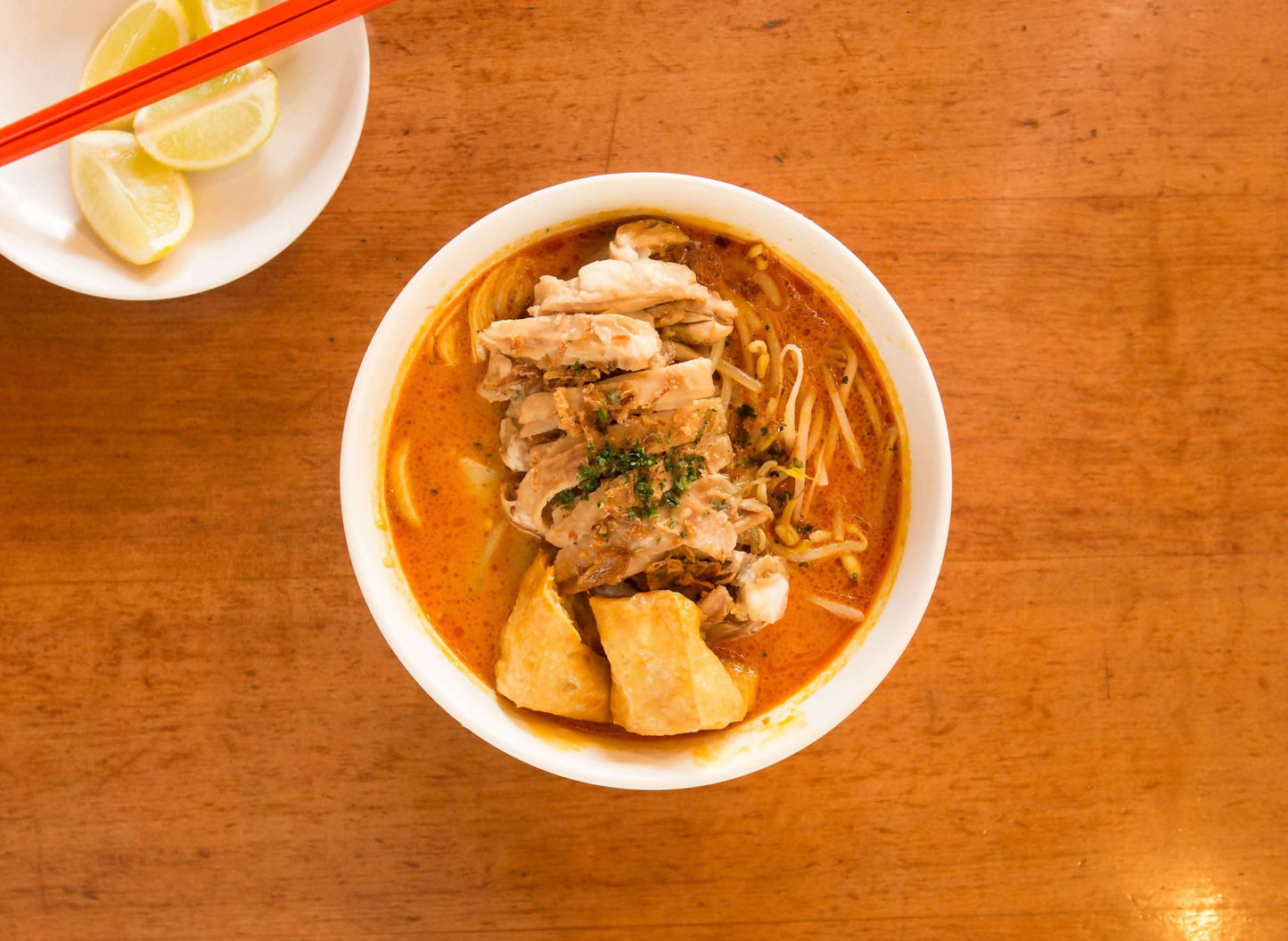Laksa with Hainanese Chicken
