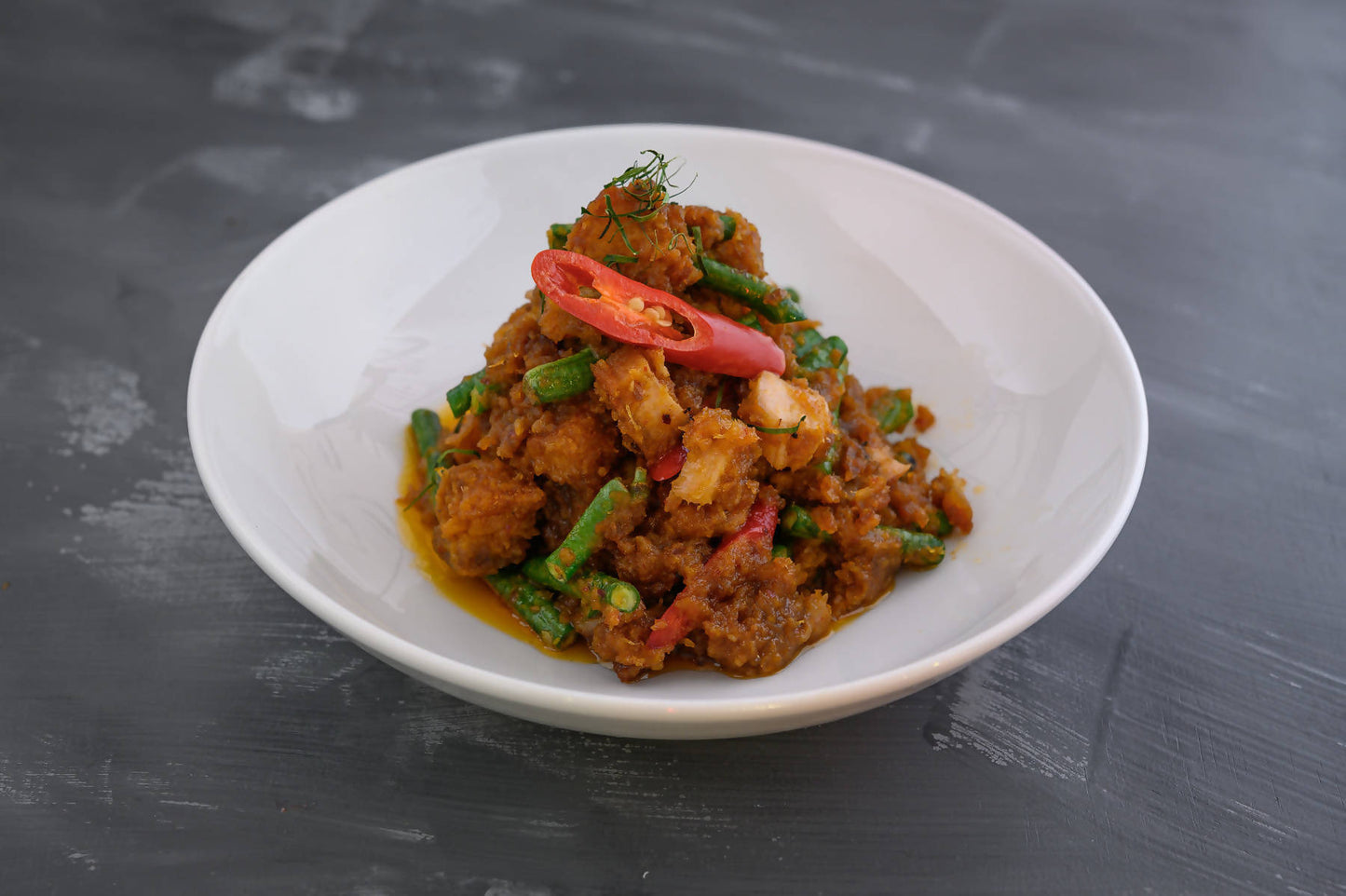 Crispy Pork with Prik Khing