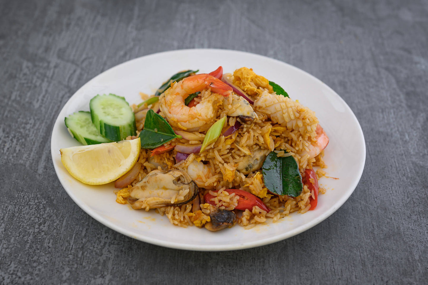 Tom Yum Fried Rice Seafood