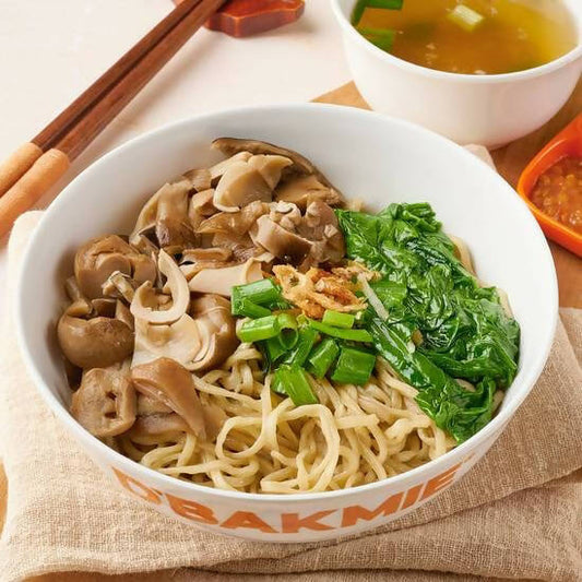 Bakmie Jamur Vegetarian (Vegetarian Mushroom Noodle)