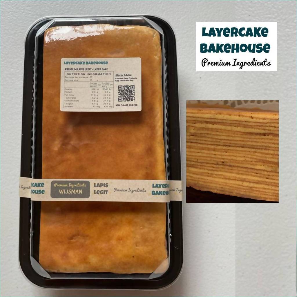 LAPIS LEGIT ORIGINAL with Dutch butter (Wijsman) - half size tin (10 cm x 20 cm) - Saturday Delivery