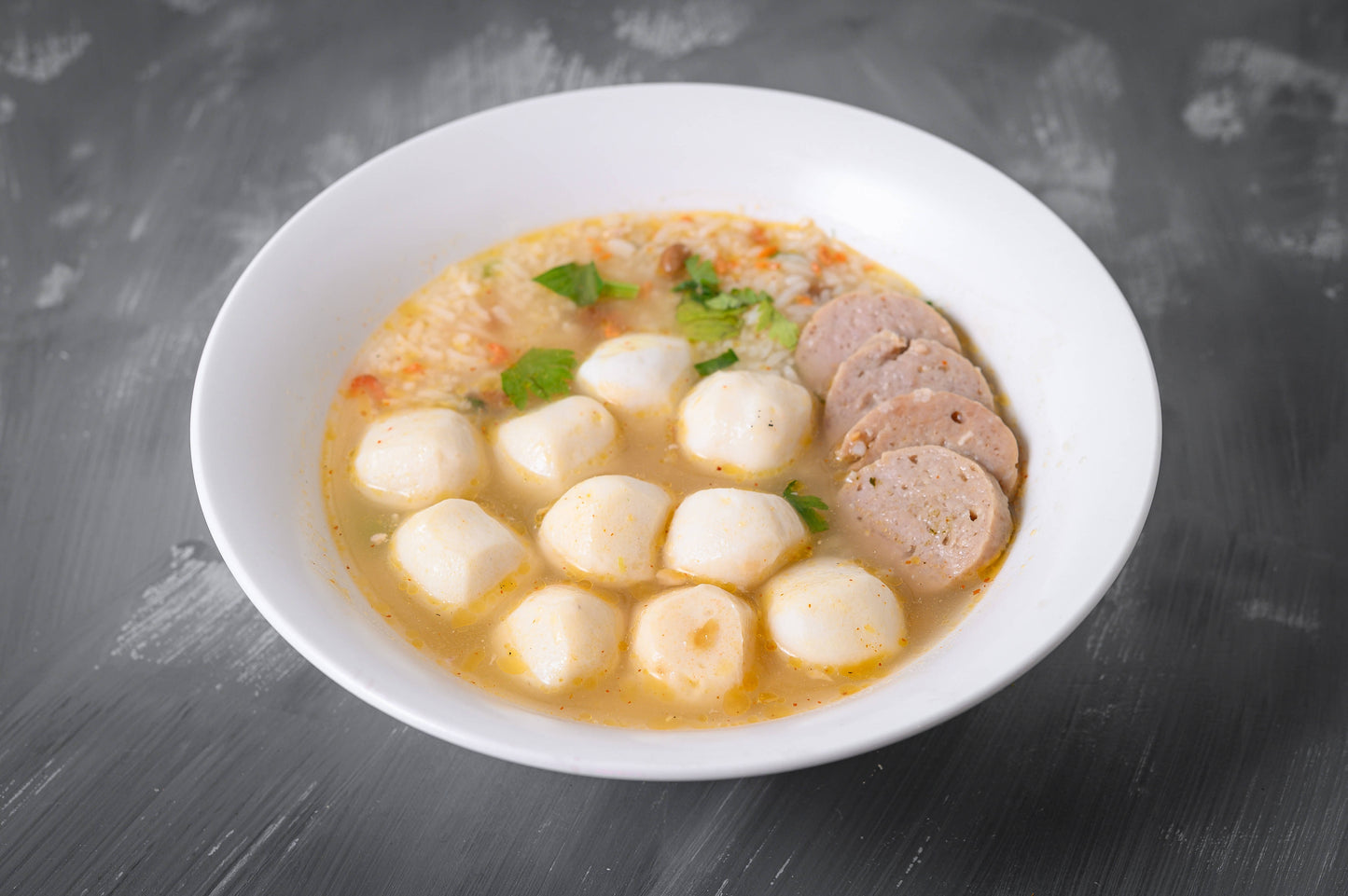 Soft Boiled Rice With Spicy Soup