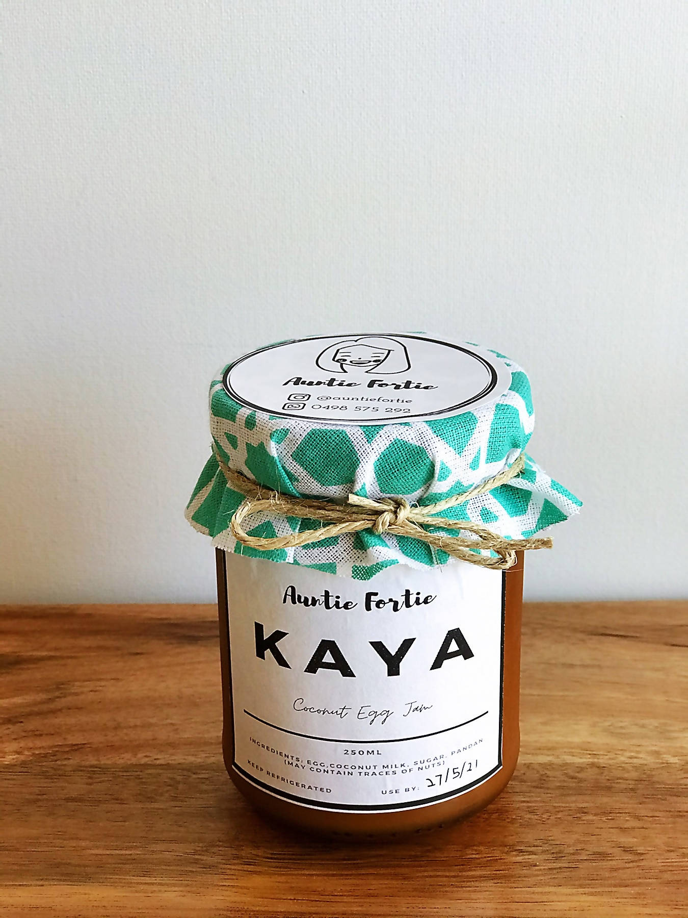 Hainanese Kaya (Coconut Egg Jam) 250g