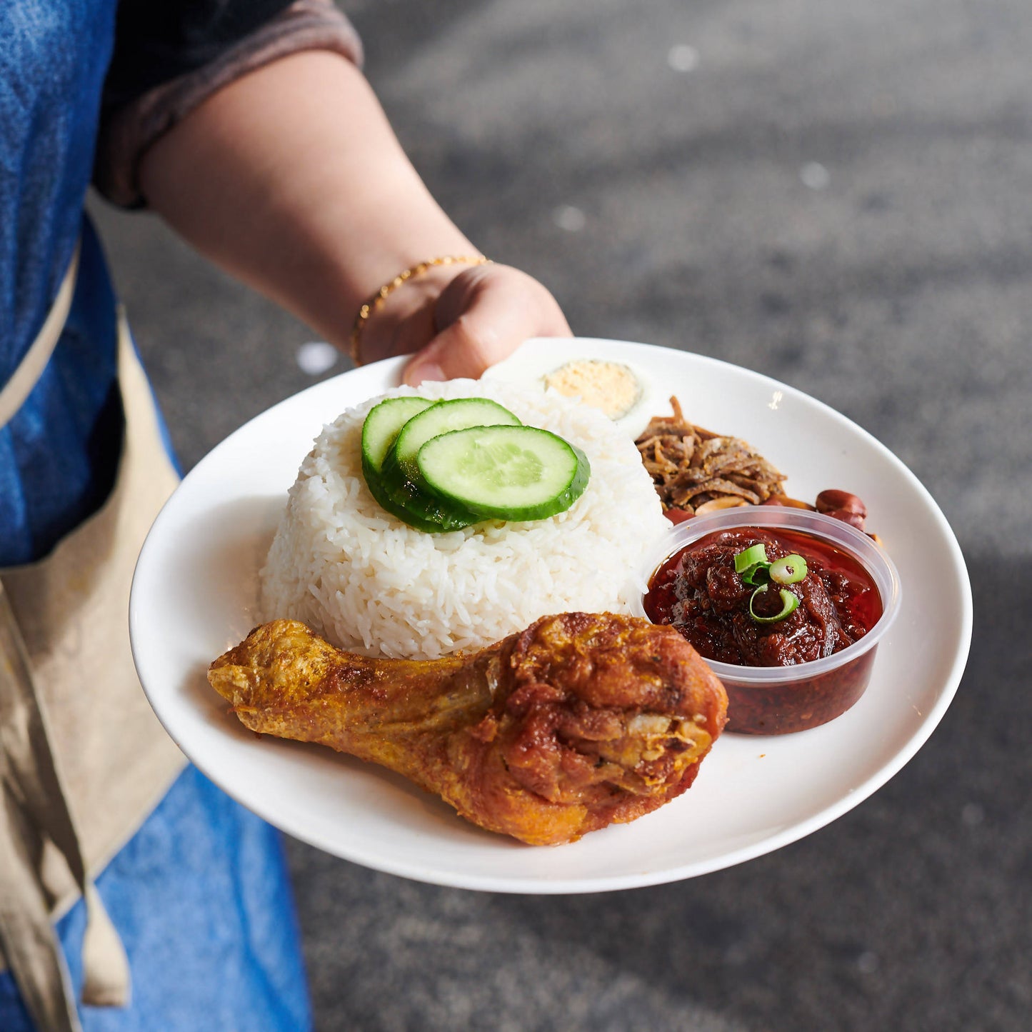 Nasi Lemak Fried Chicken