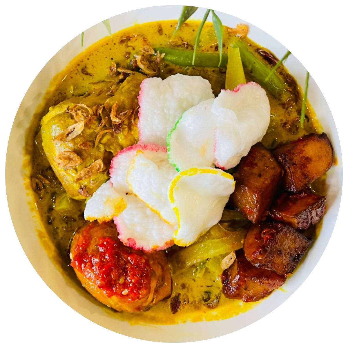 Lontong Sayur Ayam Gulai