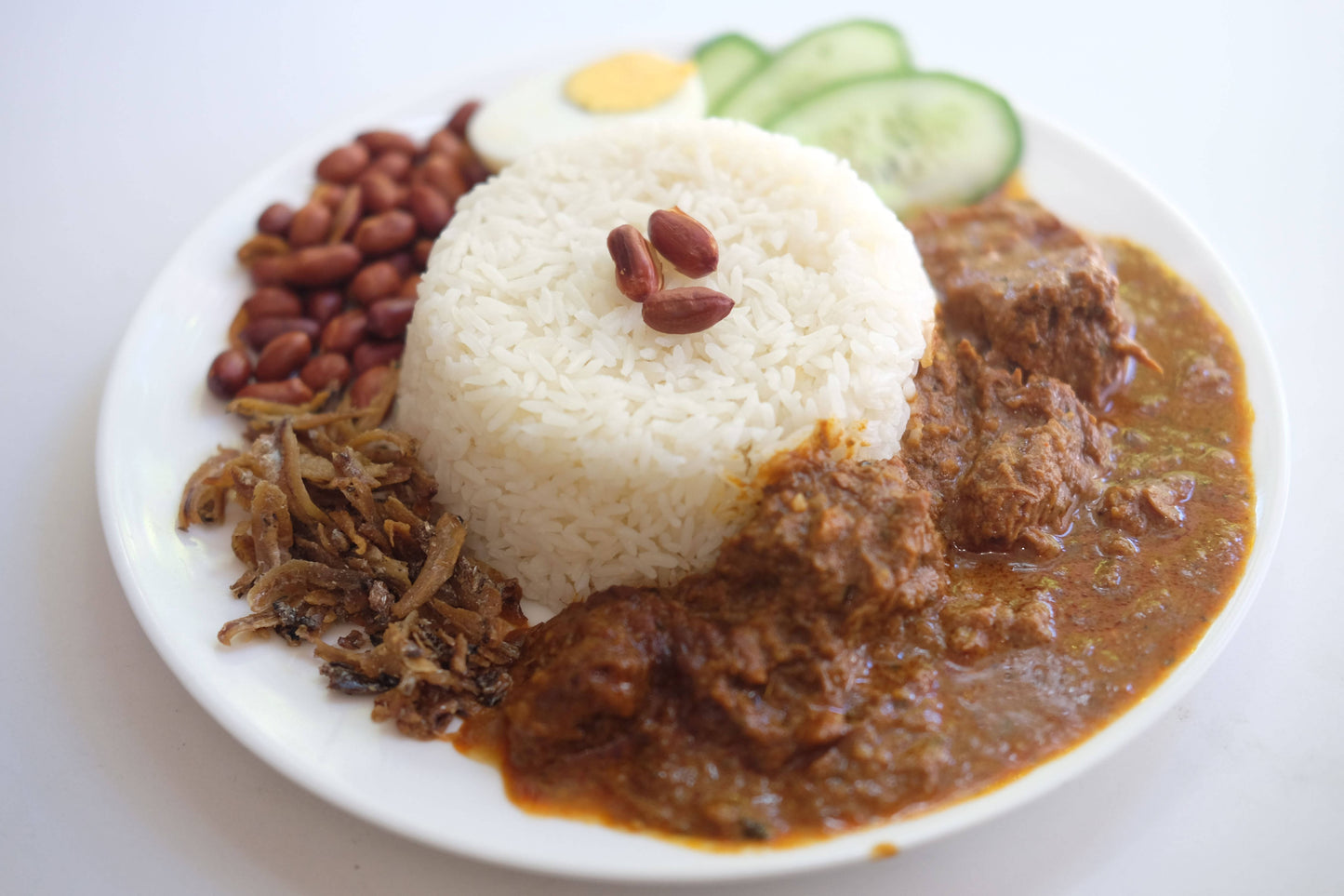 Nasi Lemak Beef Rendang
