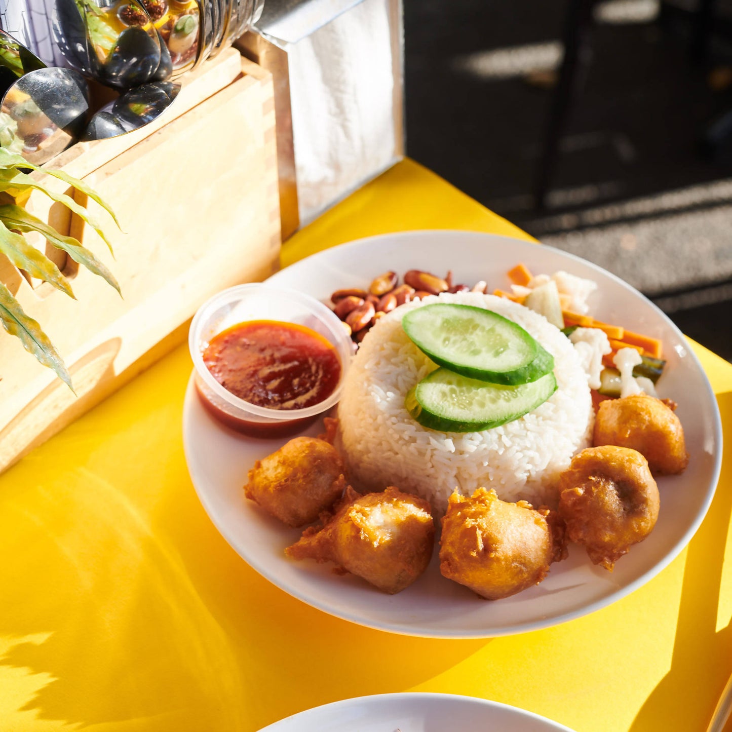 Nasi Lemak Tofu Fritters