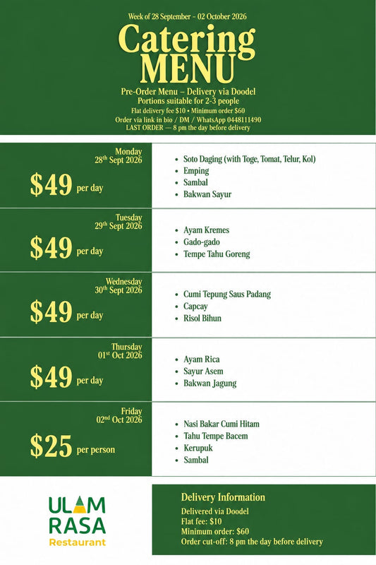 Ulam Rasa Catering Thursday