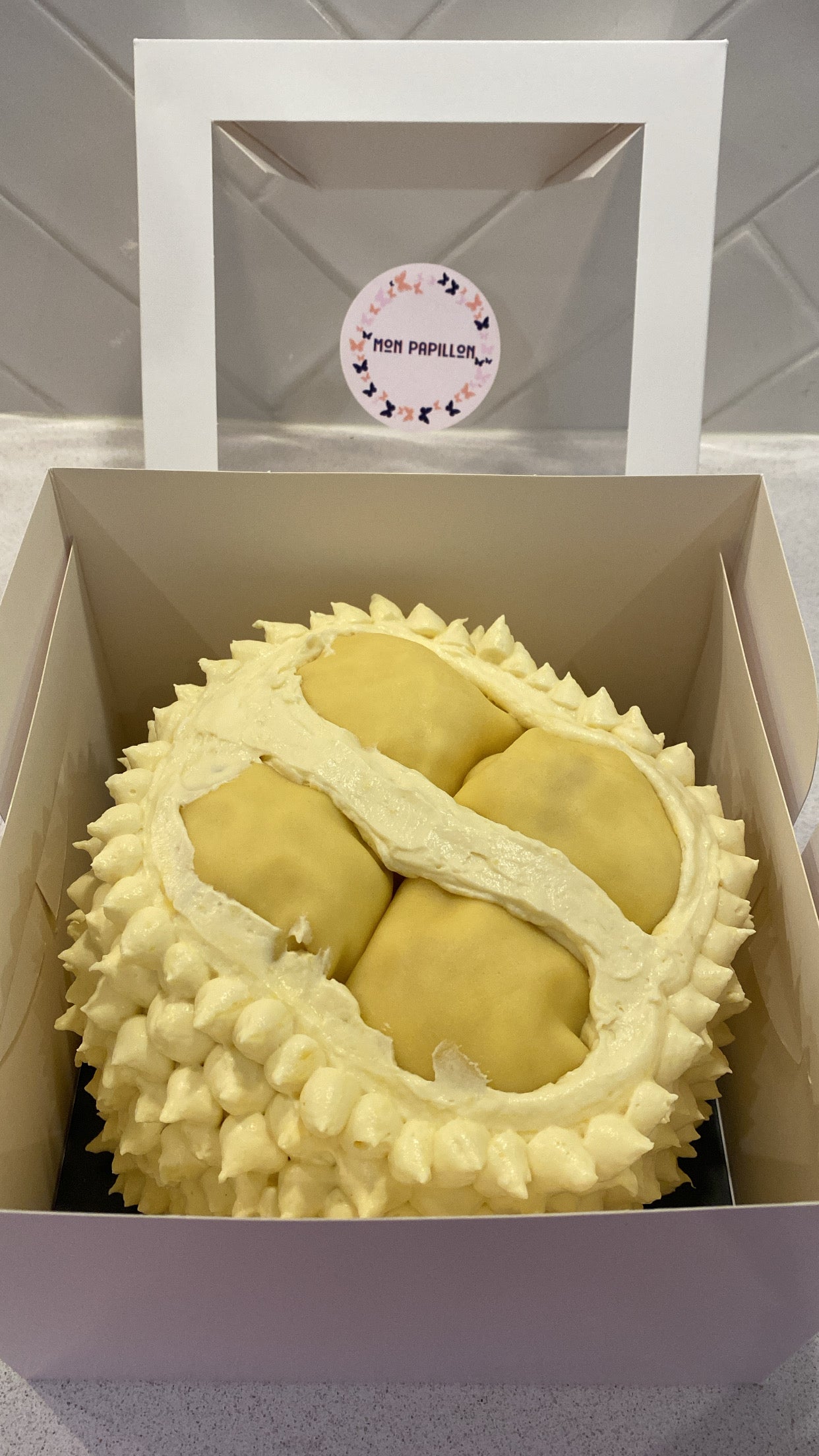 Durian Cake Melbourne Delivery by Mon Papillon 