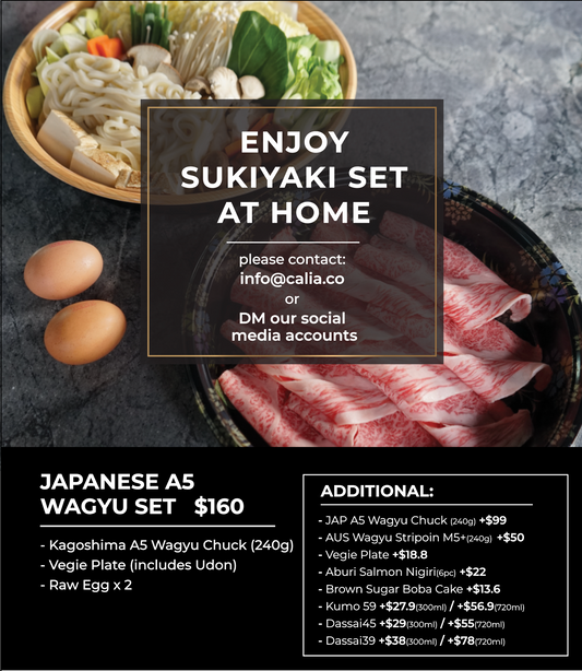 Sukiyaki Set (Japanese Wagyu)