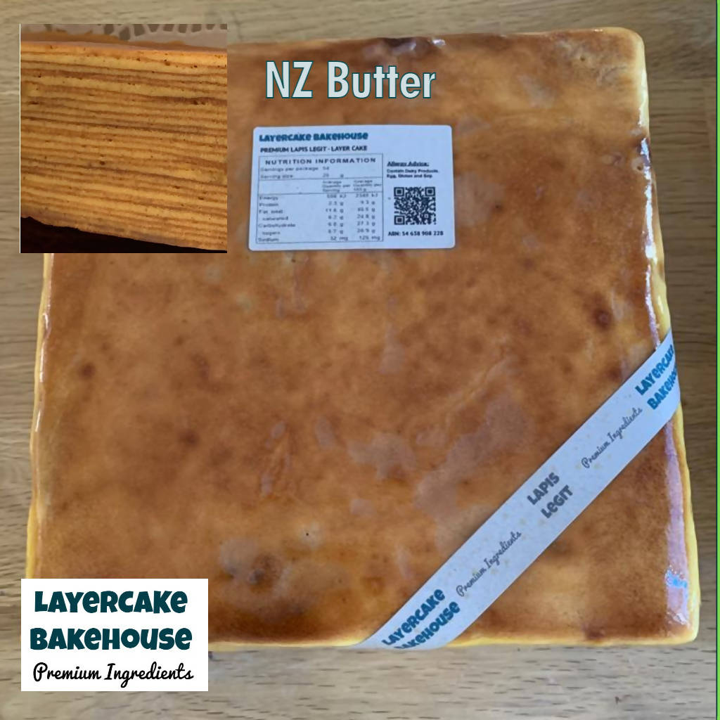 LAPIS LEGIT ORIGINAL with NZ butter - tin size 20 cm x 20 cm - Wednesday Delivery