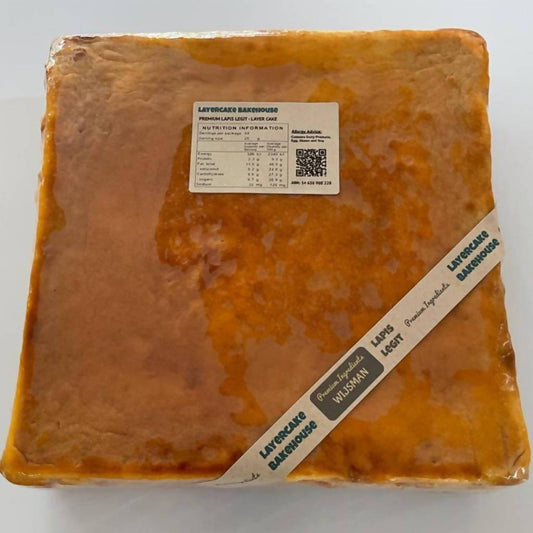 LAPIS LEGIT ORGINAL with Dutch butter (Wijsman) - tin size 20 cm x 20 cm - Saturday Delivery