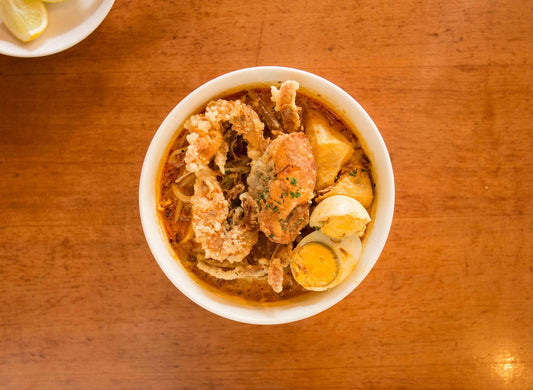 Laksa with Soft Shell Crab