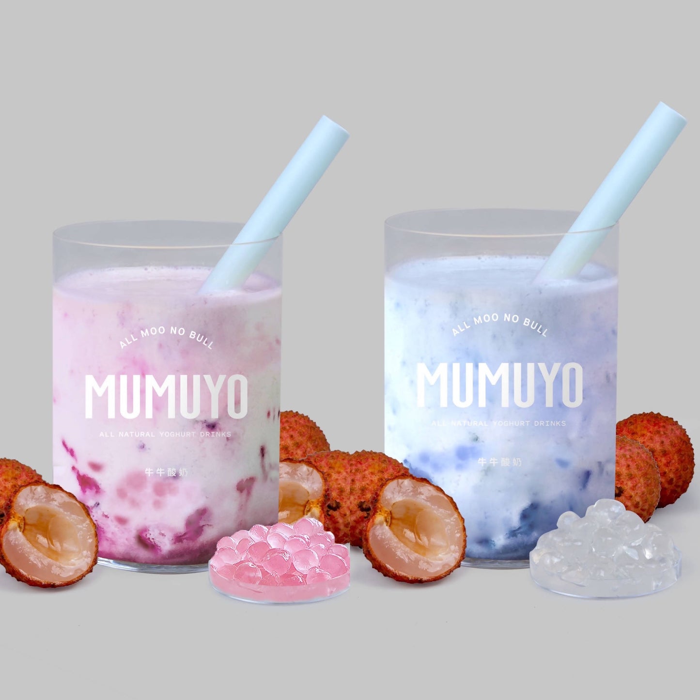 Pink and Blue Lychee Combo