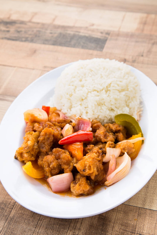 Sweet and Sour Chicken with Rice