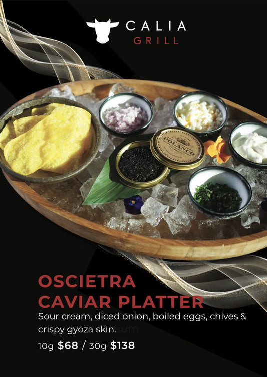 Oscietra Caviar Platter 10g